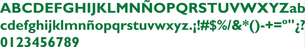 Tipografía negrita