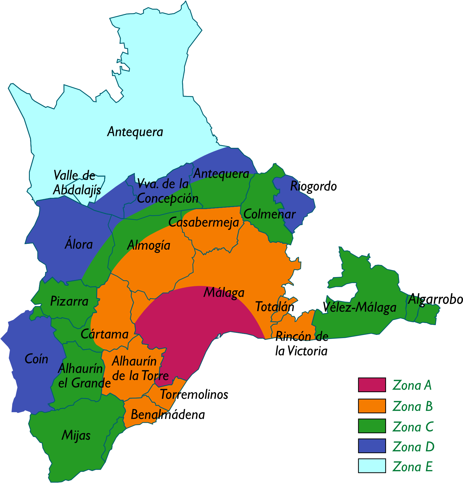 Mapa de zonificación