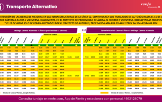 Ampliación de horarios especiales en las rutas M-270 y M-342 por retraso en apertura de la ruta de cercanías C-2
