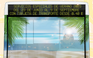 Servicios Especiales de Verano 2023 en el área metropolitana de Málaga a partir del 23 de junio