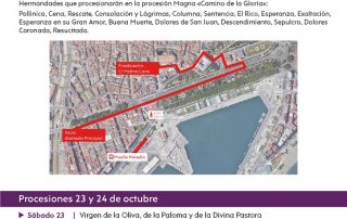 El Consorcio de Transporte te lleva a la Procesión Magna de Málaga del 30 de octubre