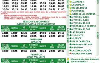 Ajustes en la expedición de la ruta M-250 de las 15:00 horas a partir del 17 de noviembre