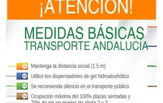 El cambio a nivel de alerta sanitaria 3 en varios municipios del Área Metropolitana de Málaga incrementa el porcentaje de ocupación máxima en el transporte interurbano de viajeros al 100%