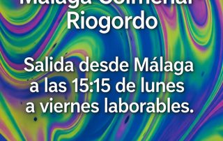 Nueva expedición hasta Riogordo de lunes a viernes laborables