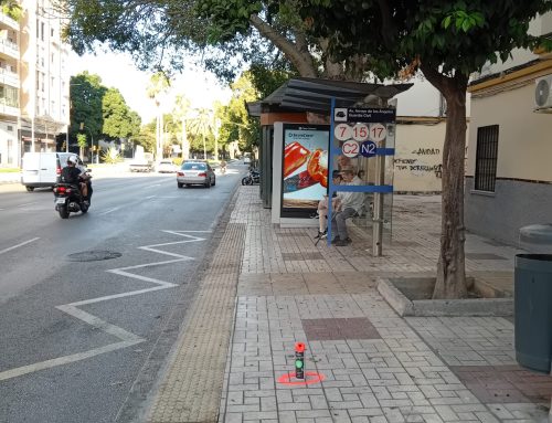 Parada provisional Hospital Civil por obras del Metro de Málaga
