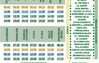 Unificación de las rutas entre Málaga, Benagalbón y Moclinejo, con nuevo servicio de verano desde el 27 de junio